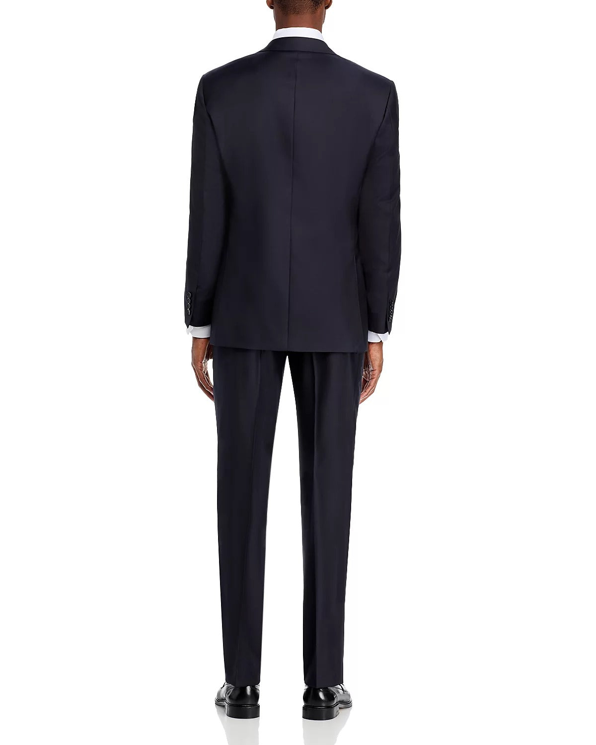 Canali Mens Regular fit 2 Piece Suit 46 R / 36 Waist Blue Solid