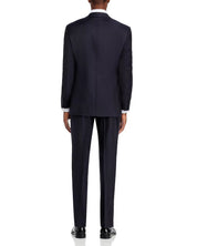 Canali Mens Regular fit 2 Piece Suit 46 R / 36 Waist Blue Solid