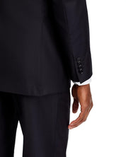 Canali Mens Regular fit 2 Piece Suit 46 R / 36 Waist Blue Solid