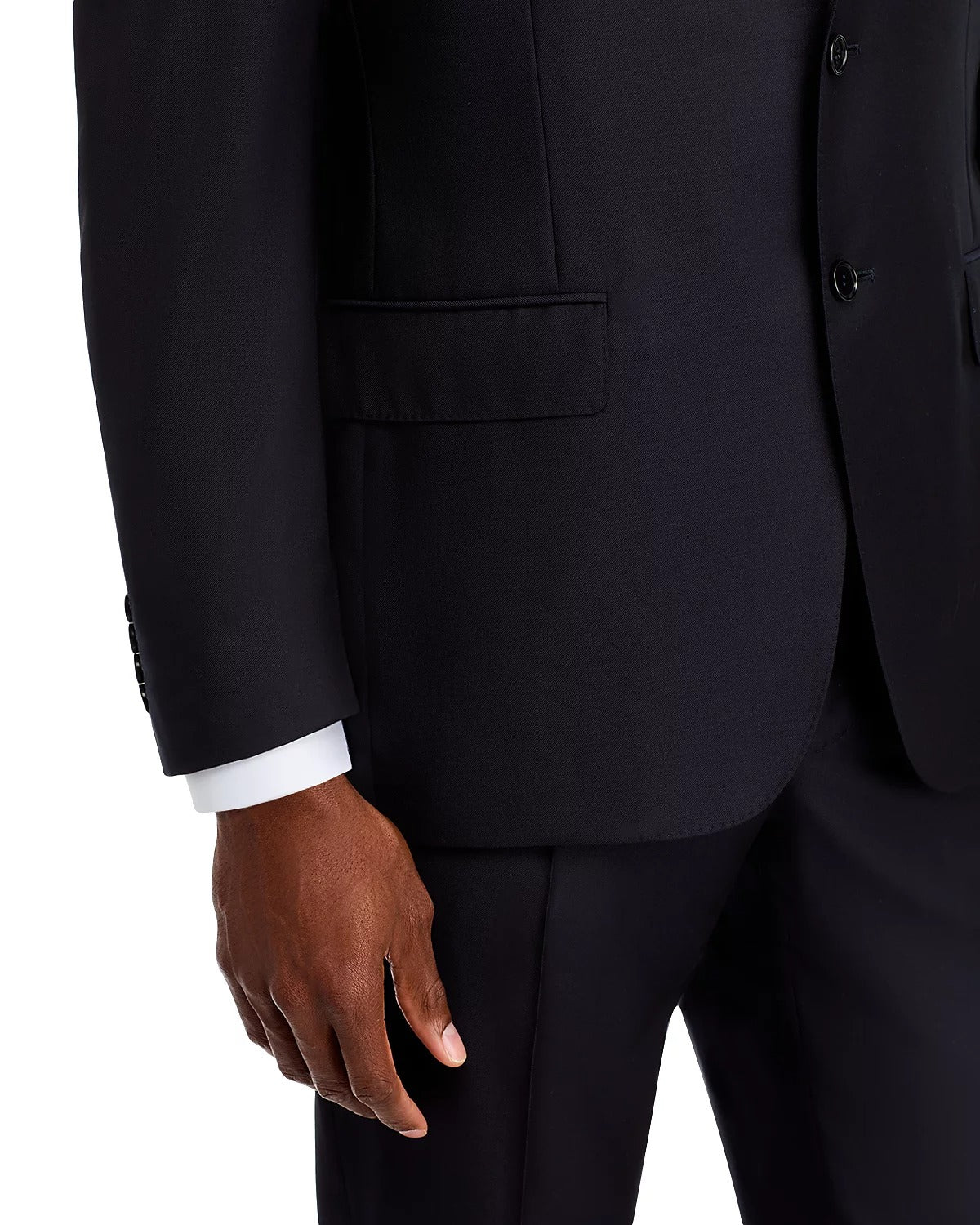 Canali Mens Regular fit 2 Piece Suit 46 R / 36 Waist Blue Solid