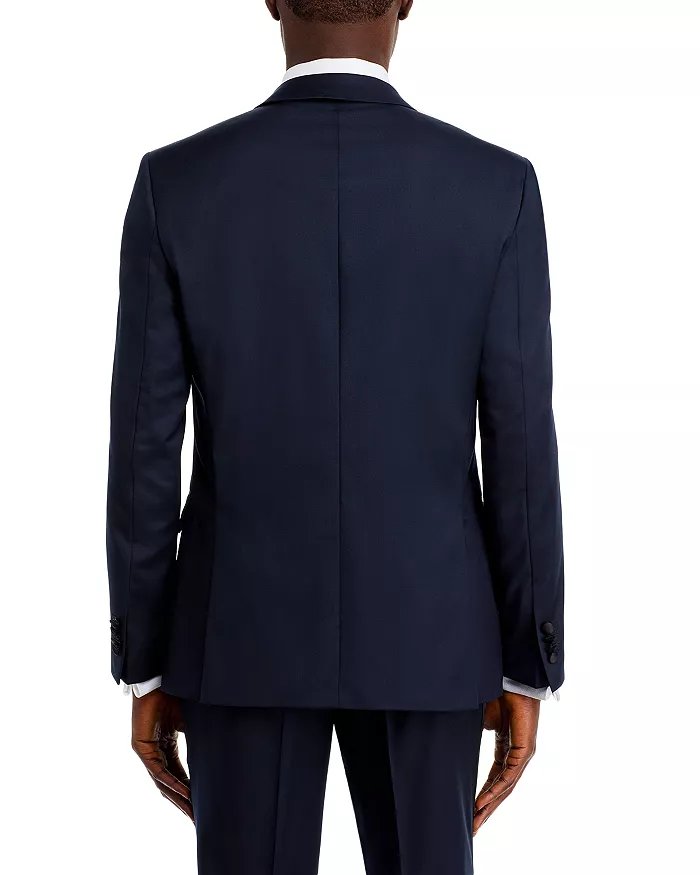 Hugo Boss Mens Slim fit Wool 2 Piece Tuxedo Suit 42 R Pants 36 Navy Blue