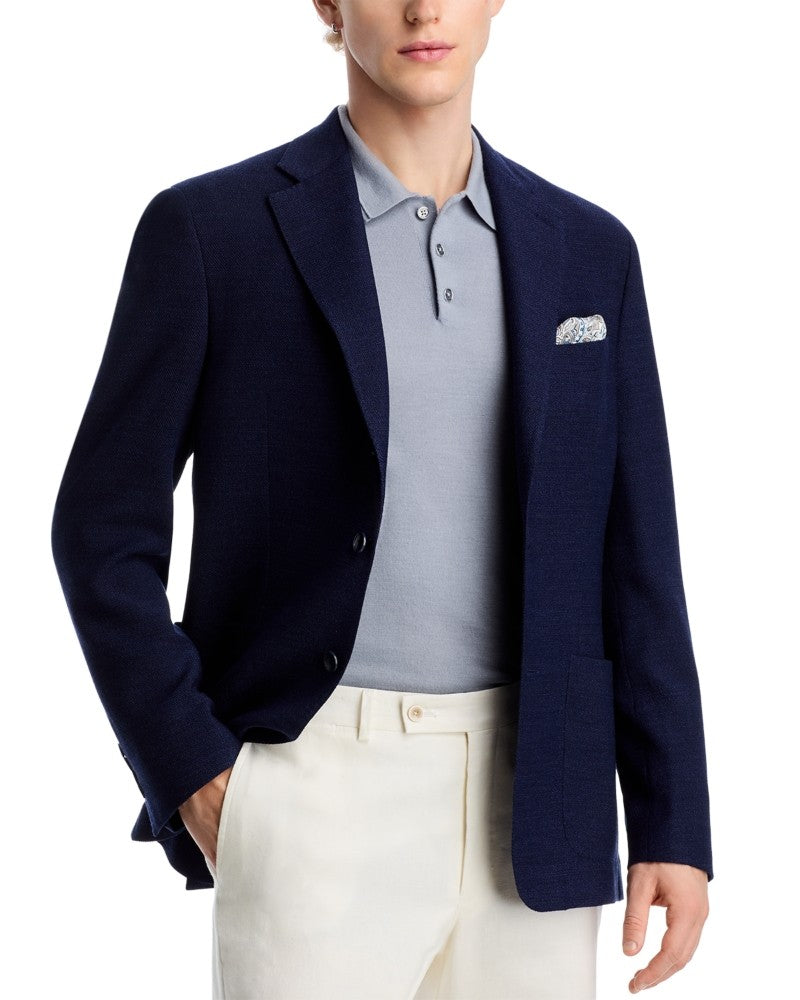 Vince Mens Slim fit Sport Coat Blazer 38 R Navy Blue Solid