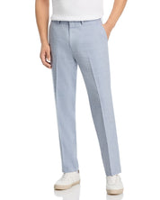 Vince Mens Linen & Wool Melange Solid Slim Fit Dress Pants Size 30 Blue