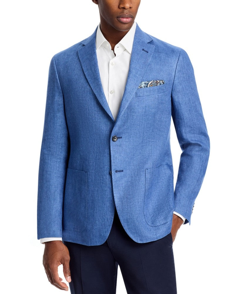 The Men's Store  Regular fit Sport Coat Blazer 46 R Blue Solid