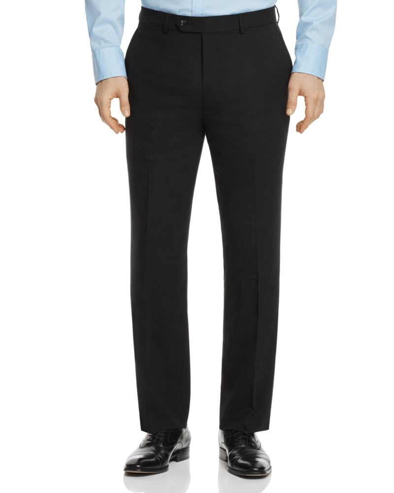 Hart Schaffner Marx Mens Regular fit Dress Pants 36 / 40 Black Solid