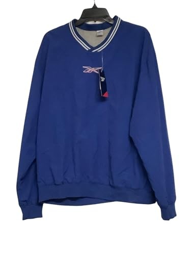 Reebok Mens Uniform Long Sleeve Pullover Jacket Boundless Blue Small