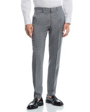 Hugo Boss Mens Extra Slim fit Dress Pants 38 / 32 Charcoal Grey Plaid Stretch