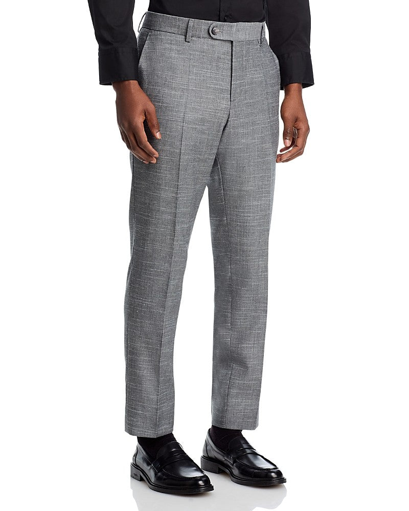 Hugo Boss Mens Slim fit Dress Pants 36 / 32 Charcoal Grey Solid Stretch Wool
