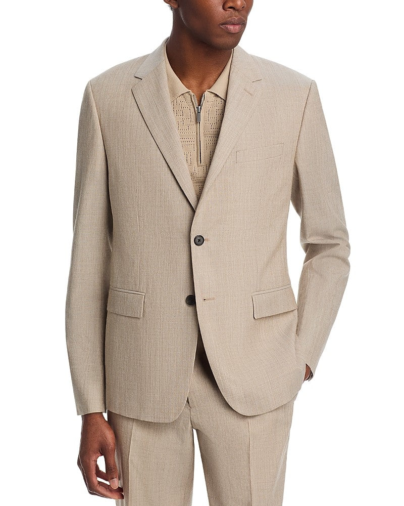 Theory Mens Slim fit Sport Coat Blazer 40 R Beige Solid Stretch