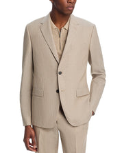 Theory Mens Slim fit Sport Coat Blazer 40 R Beige Solid Stretch