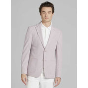 Calvin Klein Mens Slim fit Sport Coat Blazer 44 S Pink Solid Stretch
