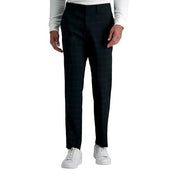 Kenneth Cole Mens Slim fit Dress Pants 38 / 30 Black Plaid