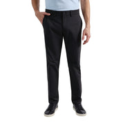 Haggar Mens Straight fit Dress Pants 36 / 29 Black Solid