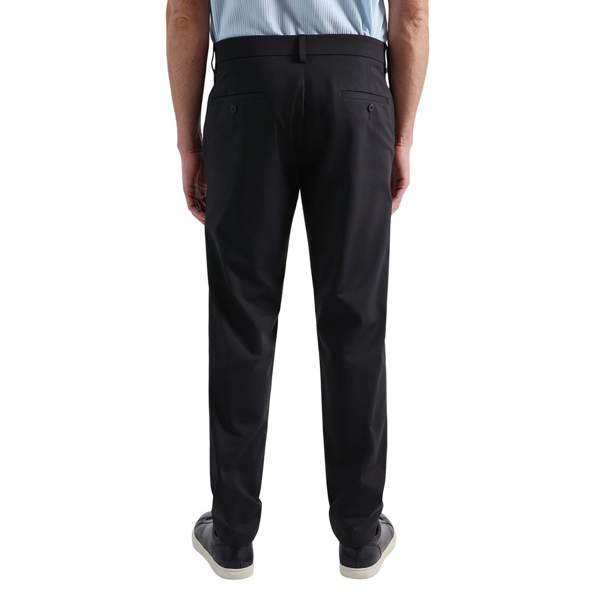 Haggar Mens Straight fit Dress Pants 36 / 29 Black Solid