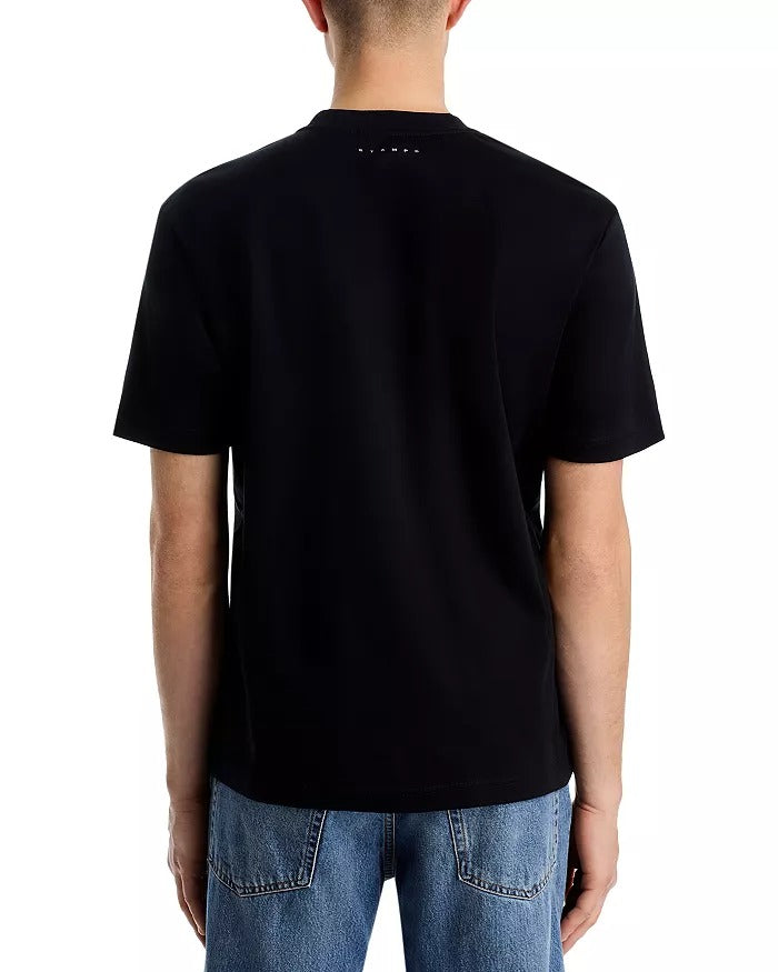 Stampd Mens Photo Wave Cotton Graphic Tee Shirt Large Black