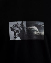 Stampd Mens Photo Wave Cotton Graphic Tee Shirt Large Black