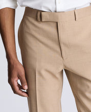 Kenneth Cole Mens Slim fit 2 Piece Suit 48 L Pants 42 / 32 Tan Solid
