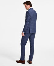 Calvin Klein Men Slim fit  Wool Dress Pants 28 / 29 Blue Plaid