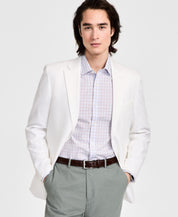 Tommy Hilfiger Mens Modern fit Linen Cotton Sport Coat Blazer 40 R White Solid