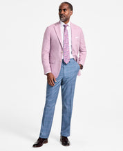 Tallia Mens Slim fit Sport Coat Blazer 44 R Purple Solid