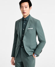 Hugo Boss Mens Modern fit Suit Jacket Blazer 42 S Green Solid Stretch