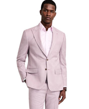 Calvin Klein Mens Slim fit Suit Jacket Blazer 36 R Pink Solid Stretch Wool