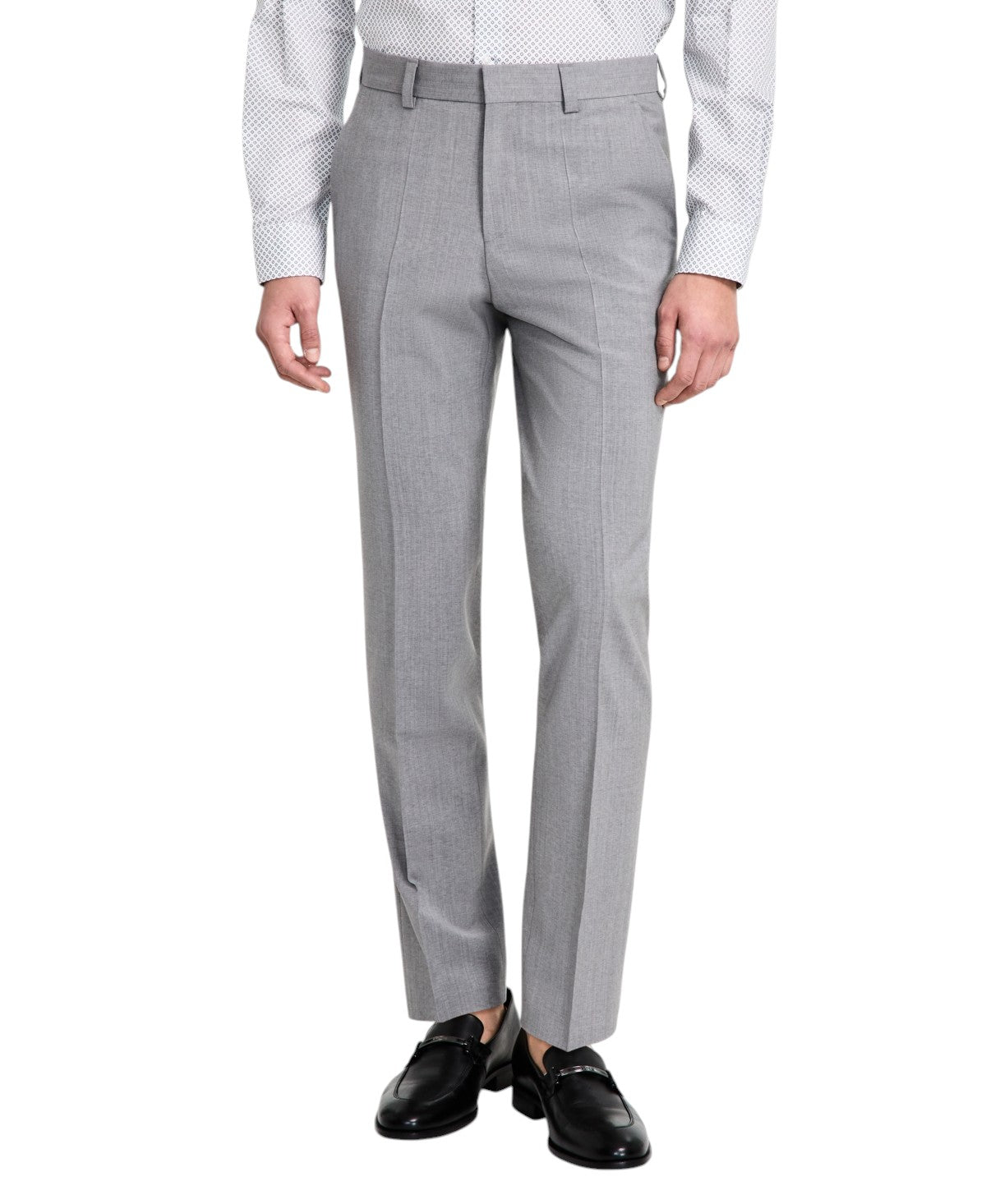 Hugo Boss Mens Modern fit Wool Dress Pants 30 / 32 Grey Solid