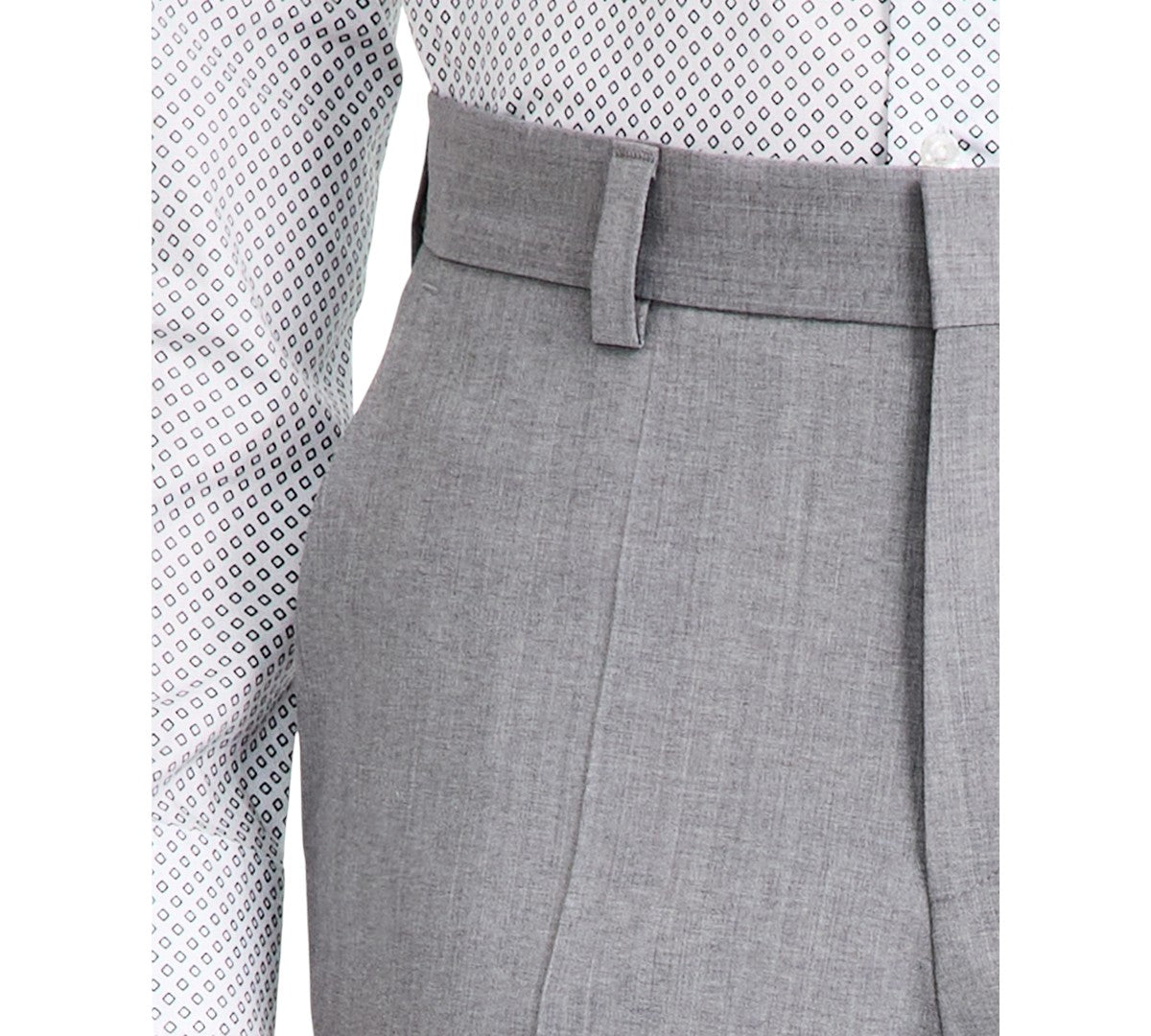 Hugo Boss Mens Modern fit Wool Dress Pants 30 / 32 Grey Solid
