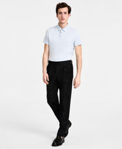 Calvin Klein Mens Slim fit Wool Dress Pants 40 / 32 Black Solid