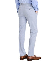 Calvin Klein Mens Slim fit Dress Pants 36 / 34 Light Blue Plaid