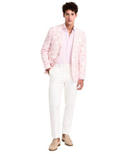 Tallia Mens Slim fit  Linen Sport Coat Blazer 40 L Pink Floral