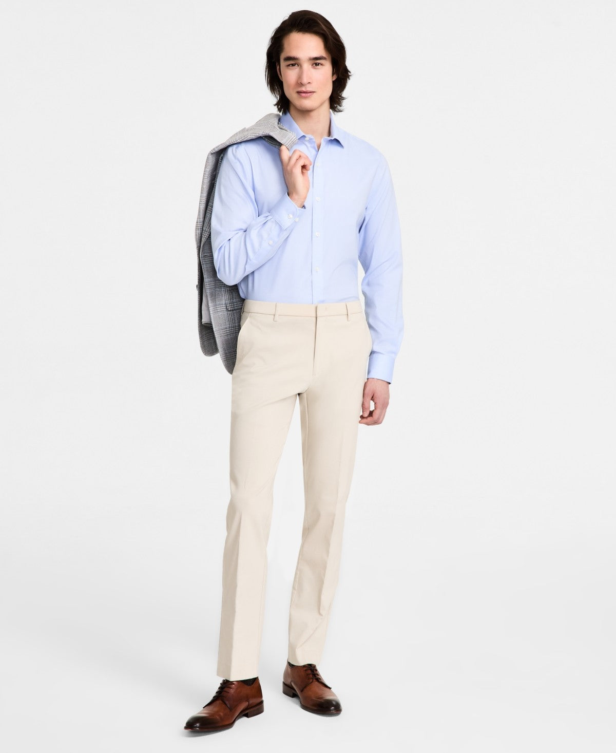 Tommy Hilfiger Mens Modern fit Dress Pants 40 / 32 Yellow Solid