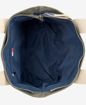 Tommy Hilfiger Mens Retro Logo Tote Bag Pewter Green