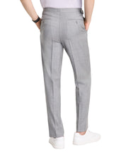 Calvin Klein Mens Slim fit Wool Dress Pants 36 / 30 Grey Solid