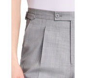 Calvin Klein Mens Slim fit Wool Dress Pants 42 / 30 Mid Gray Solid