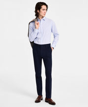 Tommy Hilfiger Mens Modern fit Dress Pants 32 / 30 Dark Blue Solid Linen