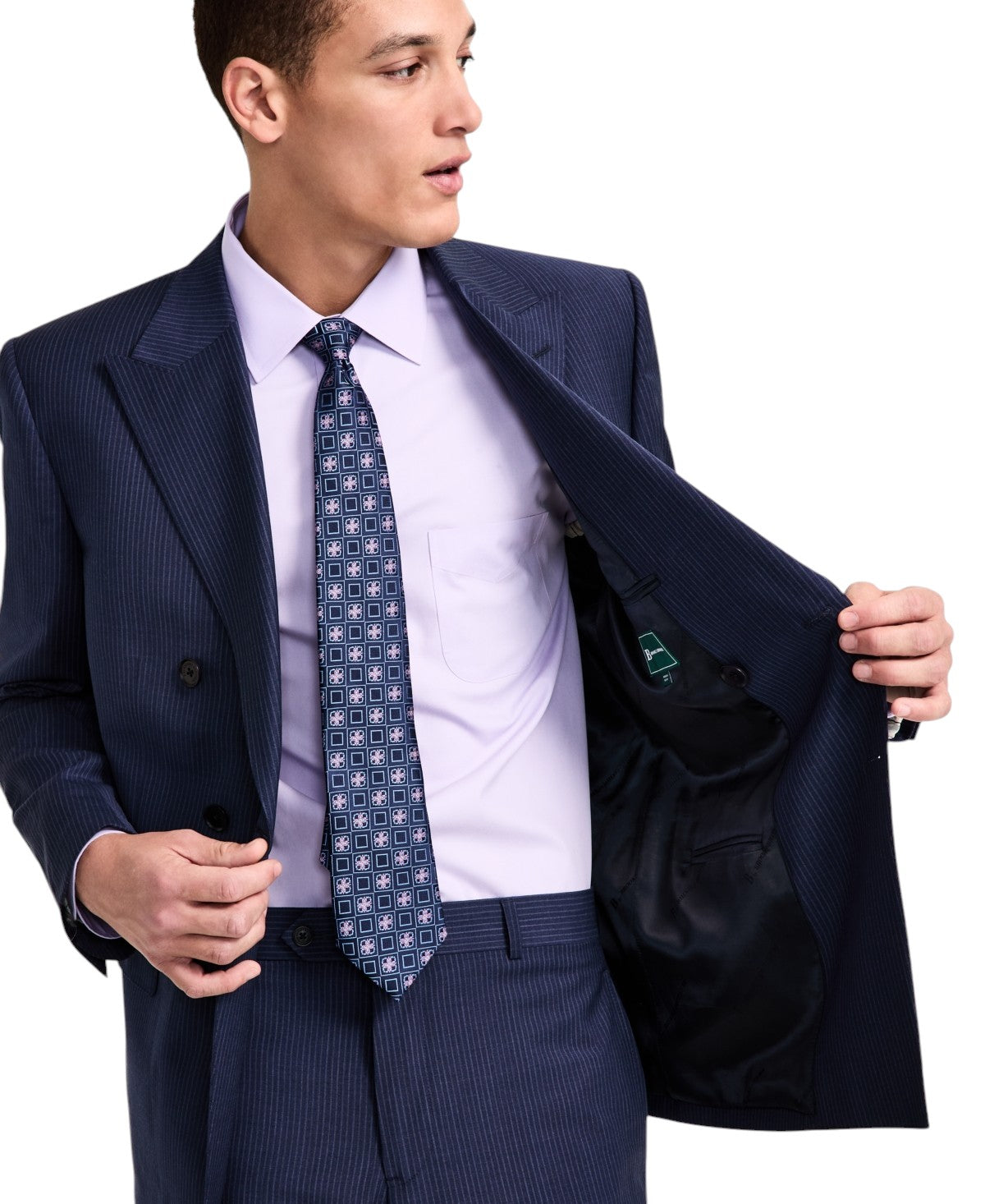 Brooks Brothers Mens Classic fit Double Breasted Suit Jacket Blazer 42 S Blue