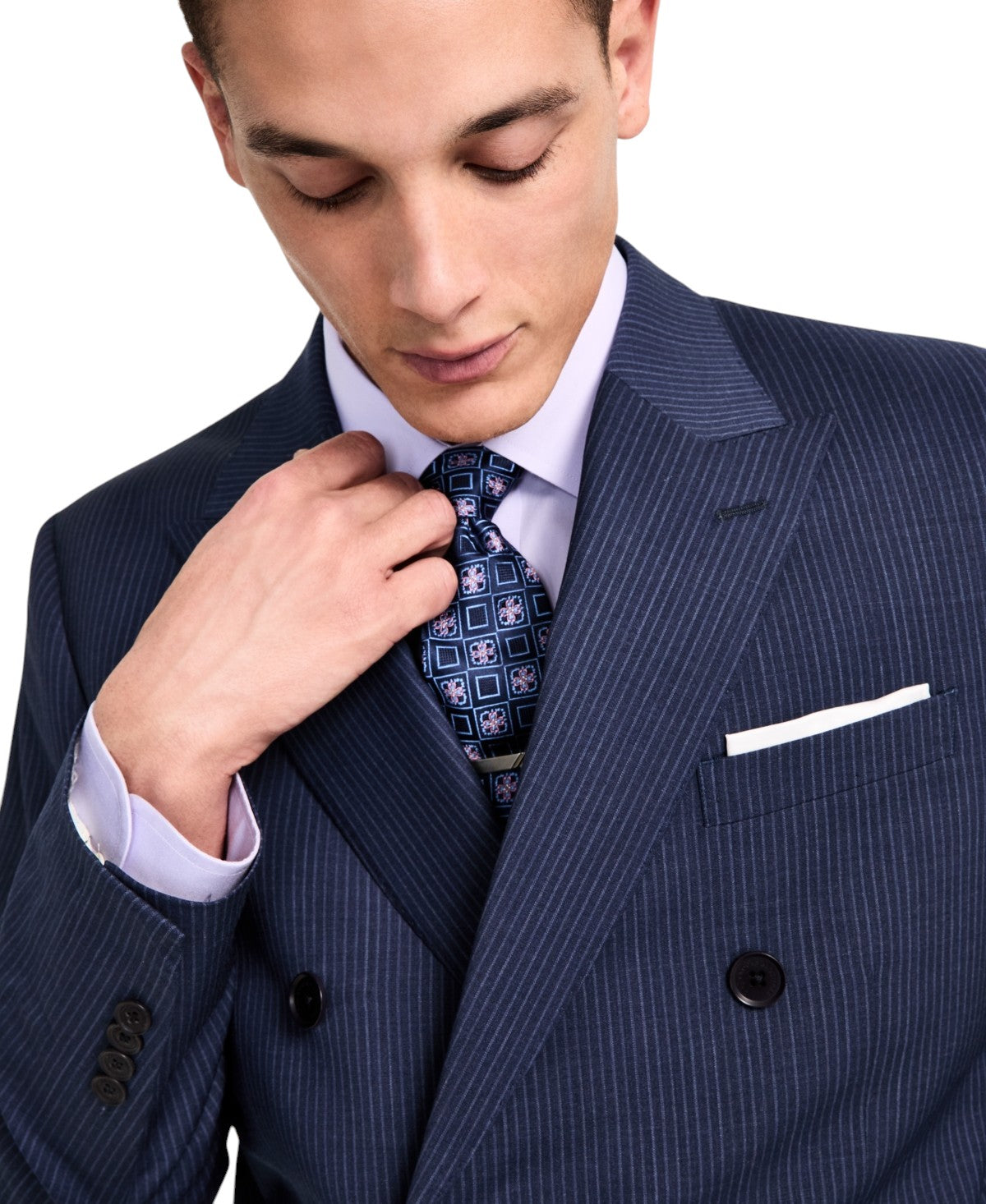 Brooks Brothers Mens Classic fit Double Breasted Suit Jacket Blazer 42 S Blue