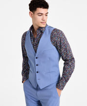 Bar III Mens Slim-Fit Suit Vest Light Blue M