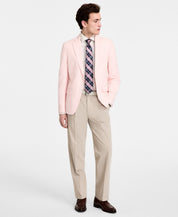 Tommy Hilfiger Mens Modern fit Sport Coat Blazer 42 S Light Pink Solid Stretch