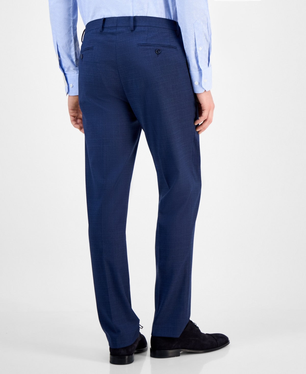 Tallia Mens Classic fit Dress Pants 36 / 32 Navy Weave Solid