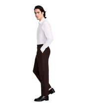 Calvin Klein Mens Slim fit Dress Pants 38 / 30 Brown Solid Stretch