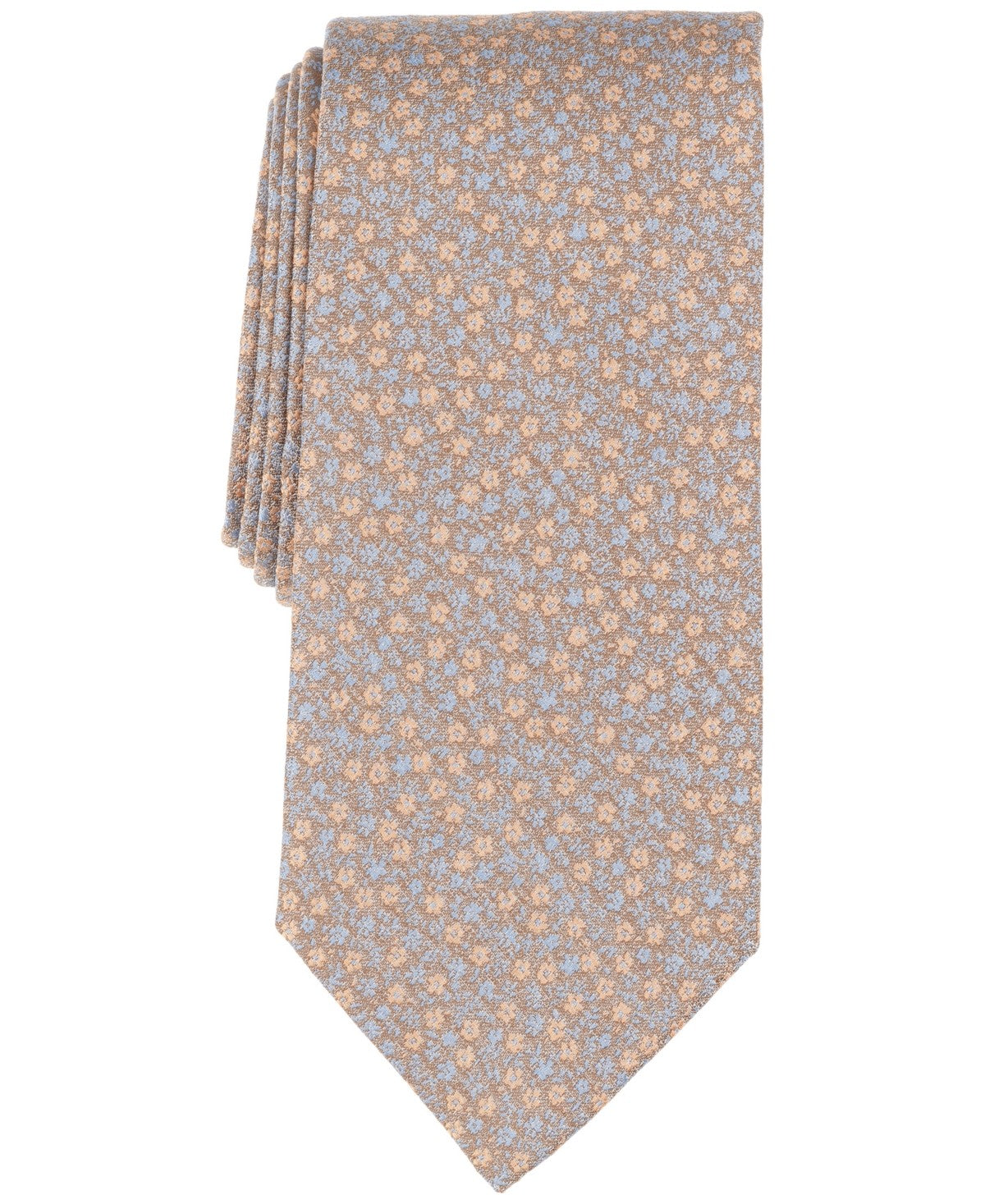 Michael Kors Mens Ditsy Floral Neck Tie Taupe