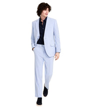 Nautica Mens Modern fit 2 Piece Suit 44 R / 38 Waist Light Blue Solid Stretch