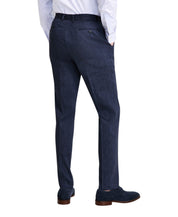 Michael Kors Mens Classic fit Dress Pants 42 / 32 Navy Blue Striped Linen