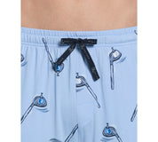 PGA Tour Mens Print Pajama Pants Cerulean Large