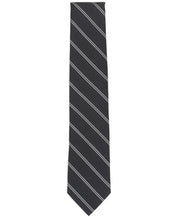 Michael Kors Mens Fischelle Stripe Neck Tie Black