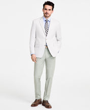 Michael Kors Mens Classic fit Sport Coat Blazer 44 S Light Grey Herringbone