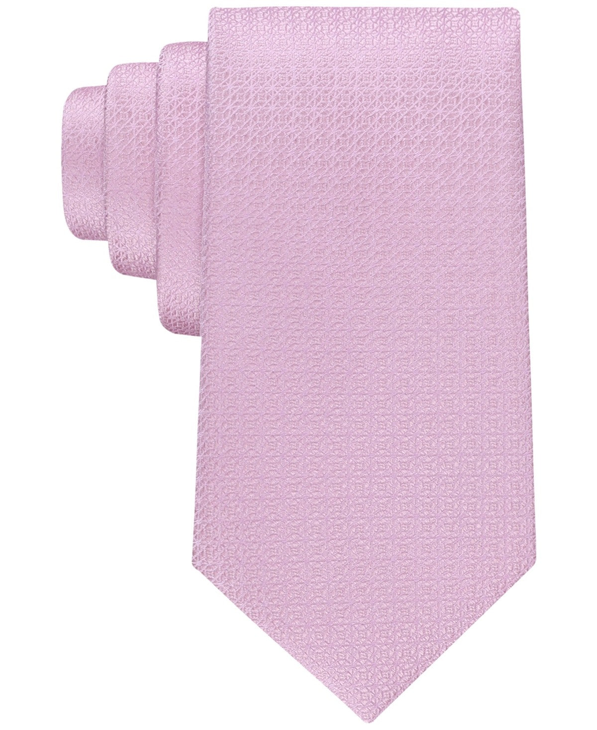 Calvin Klein Mens Ramon Micro-Geo Neck Tie Pink