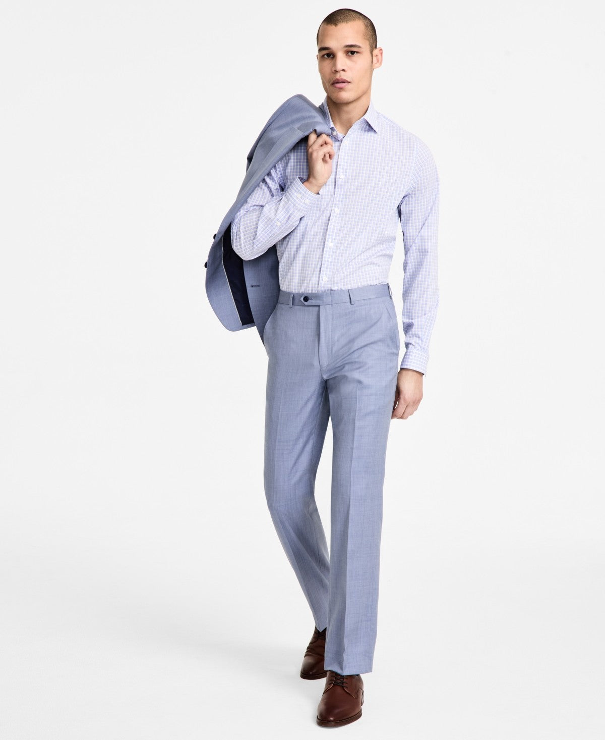 Michael Kors Mens Classic fit Dress Pants 40 / 30 Light Blue Solid